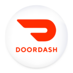doordash logo circular glossy icon with transparent background free png